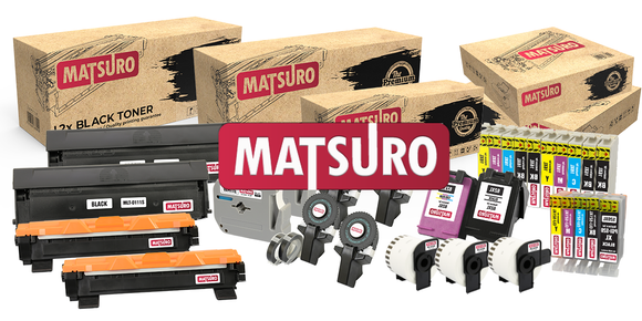 Matsuro ink cartridges, printer toners, tapes and rolls