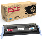Compatible Toner cartridge Replacement for HP Q6000A Q6001A Q6003A Q6002A 124A CRG-707 (1 CYAN) | Matsuro Original