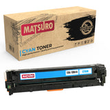 Compatible Toner cartridge Replacement for HP 125A CB540A CB541A CB542A CB543A (1 CYAN) | Matsuro Original