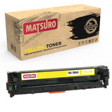 Compatible Toner cartridge Replacement for HP 125A CB540A CB541A CB542A CB543A (1 YELLOW) | Matsuro Original