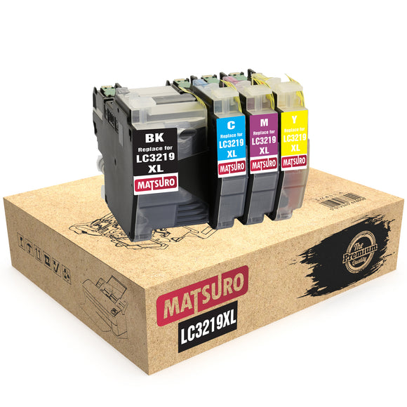 Compatible Ink Cartridges Replacement for BROTHER LC3219XL LC-3219XL LC3219 (1 SET) | Matsuro Original