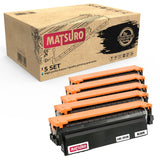 Compatible Toner cartridge Replacement for HP 410X CF410X CF411X CF412X CF413X (1 SET + 1 BK) | Matsuro Original