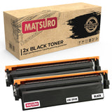 Compatible Toner cartridge Replacement for HP 410X CF410X CF411X CF412X CF413X (2 BLACK) | Matsuro Original
