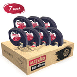 Compatible Tapes Replacement for DYMO 91201 S0721610 Black on White ( 12mm x 4m | 7 PACK ) | Matsuro Original