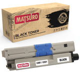 Compatible Toner cartridge Replacement for OKI C301/C321 (1 BLACK) | Matsuro Original