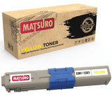 Compatible Toner cartridge Replacement for OKI C301/C321 (1 YELLOW) | Matsuro Original