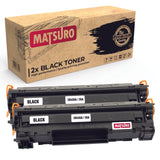 Compatible Toner Cartridge Replacement for HP CB435A 35A (2 BLACK) | Matsuro Original