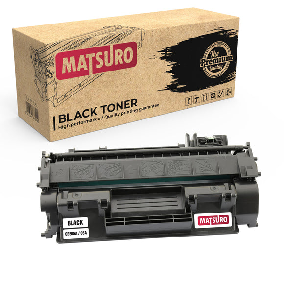 Compatible Toner Cartridge Replacement for HP CE505A 05A (1 BLACK) | Matsuro Original
