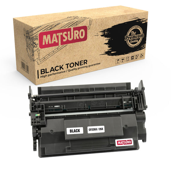 Compatible Toner Cartridge Replacement for HP CF226X 26X (1 BLACK) | Matsuro Original