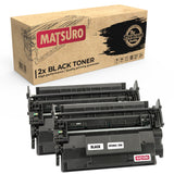 Compatible Toner Cartridge Replacement for HP CF226X 26X (2 BLACK) | Matsuro Original