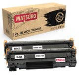 Compatible Toner Cartridge Replacement for HP CF283A 83A (2 BLACK) | Matsuro Original