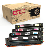 Compatible Toner cartridge Replacement for HP CF400X CF401X CF403X CF402X 201X (1 SET) | Matsuro Original