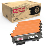Compatible Toner cartridge Replacement for SAMSUNG CLP-360 CLP-365 (1 SET + 1 BK) | Matsuro Original
