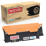 Compatible Toner cartridge Replacement for SAMSUNG CLT-K404S CLT-C404S CLT-M404S CLT-Y404S (1 CYAN) | Matsuro Original