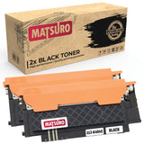 Compatible Toner cartridge Replacement for SAMSUNG CLT-K404S CLT-C404S CLT-M404S CLT-Y404S (2 BLACK) | Matsuro Original