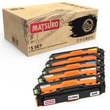 Compatible Toner cartridge Replacement for SAMSUNG CLT-K504S (1 SET + 1 BK) | Matsuro Original