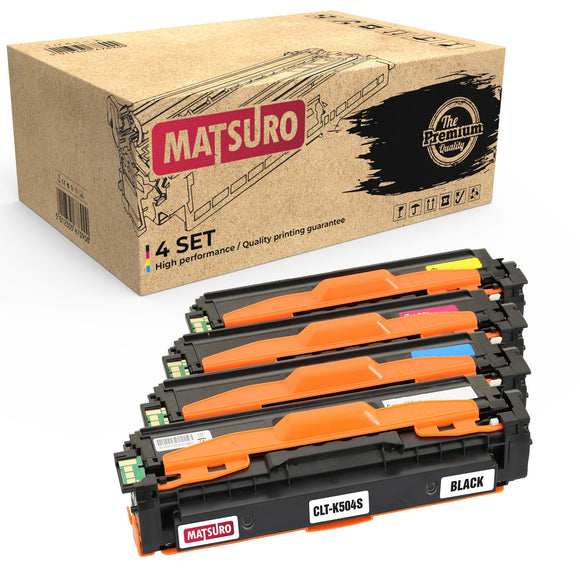 Compatible Toner cartridge Replacement for SAMSUNG CLT-K504S (1 SET) | Matsuro Original