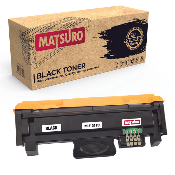 Compatible Toner Cartridge Replacement for SAMSUNG MLT-D116L (1 BLACK) | Matsuro Original