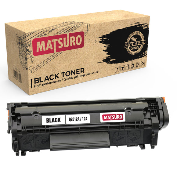 Compatible Toner Cartridge Replacement for HP Q2612A 12A (1 BLACK) | Matsuro Original