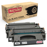 Compatible Toner Cartridge Replacement for HP Q5949X 49X 7553X 53X (2 BLACK) | Matsuro Original