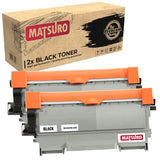Compatible Toner Cartridge Replacement for BROTHER TN-2010 TN-2220 (2 BLACK) | Matsuro Original