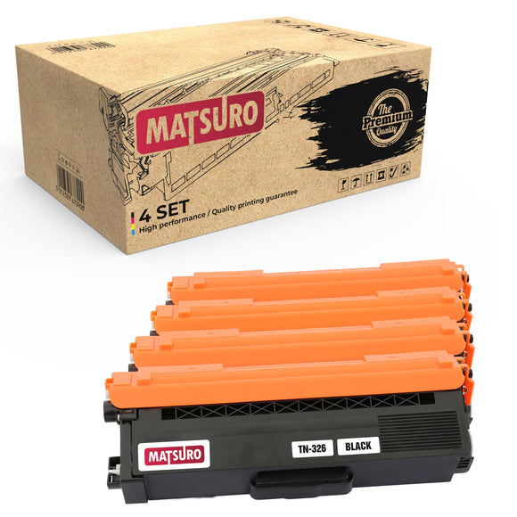 Compatible Toner cartridge Replacement for BROTHER TN-326 (1 SET) | Matsuro Original
