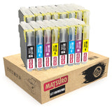 Compatible Ink Cartridges Replacement for BROTHER LC1100 LC985 (4 SETS) | Matsuro Original