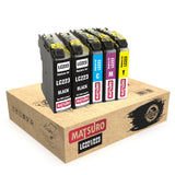 Compatible Ink Cartridges Replacement for BROTHER LC221 LC223 (1 SET + 1 BK) | Matsuro Original