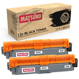 Compatible Toner cartridge Replacement for BROTHER TN-241 TN-242 TN-245 TN-246 (2 BLACK) | Matsuro Original