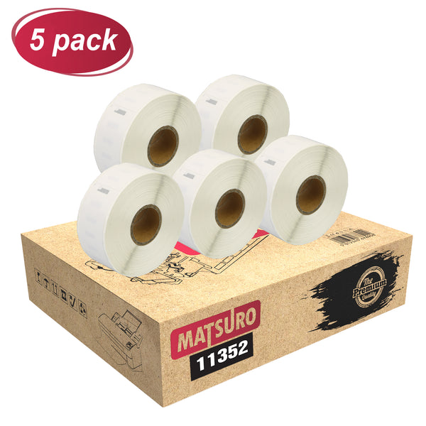 10 Rouleaux étiquettes Compatibles Dymo LabelWriter & Seiko - 54x70mm - 320 étiquettes/rouleau - Impression Thermique Directe - 4