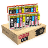 Compatible Ink Cartridges Replacement for EPSON 33XL 33 (4 SETS) | Matsuro Original