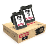 Compatible Remanufactured Ink Cartridges Replacement for HP 337 (2 BLACK) | Matsuro Original