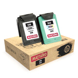 Compatible Remanufactured Ink Cartridges Replacement for HP 338 343 (1 SET) | Matsuro Original