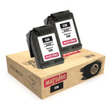 Compatible Remanufactured Ink Cartridges Replacement for HP 338 (2 BLACK) | Matsuro Original