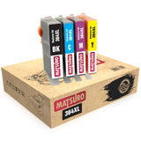 Compatible Ink Cartridges Replacement for HP 364XL 364 XL (1 SET of 4) | Matsuro Original