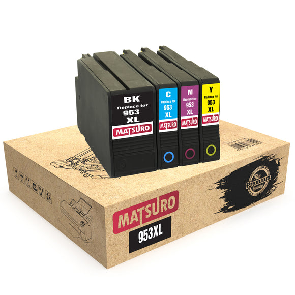 Compatible Ink Cartridges Replacement for HP 953XL 953 XL (1 SET) | Matsuro Original